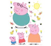 Set Di Adesivi Da Parete Peppa Pig 65x85 Cm Per Bambini Camera Nursery