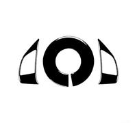 Set di adesivi decorativi per volante in ABS per Fiat 500 modelli dal 2008 al 2023 e 595 anni 2012-2015