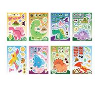 Set di adesivi di dinosauro creativo per i giochi dei bambini e scrapbooking Fun Safe Dinosaur Sticker Carta