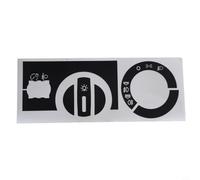 Set di adesivi di riparazione per interruttore della luce, nero con scritta bianca, pellicola in vinile di alta qualità per ristrutturare i comandi, per modelli A2 dal 1996 al 2003