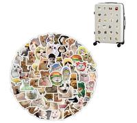 Set di adesivi divertenti per gatti, 100 pezzi, simpatici adesivi per gatti in vinile impermeabile adesivi estetici per gli amanti dei gatti bottiglie d'acqua scrapbook telefono (forma di gatto)