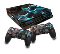 Set di adesivi esagonali per la pelle della console PS4 Pro RX022-17