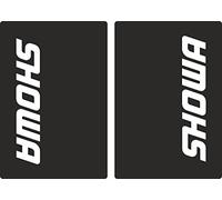 Set di adesivi grafici per forcella superiore, compatibili con SHOWA Suspension - adatti a tutte le moto da cross - vinile adesivo nero lucido