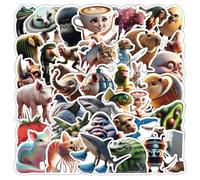 Set di Adesivi Italian Brainrot - tung tung tung sahur, 50 Pezzi Sticker Graffiti per Skateboard, Laptop, Caschi, Bottiglie - Design Assurdo e Divertente in Stile Meme