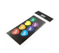 Set Di Adesivi Mini GT Cuori Colorati 7,3Cm X 16Cm MGTOM011