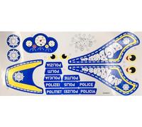Set di adesivi originali della polizia Big Classic Bobby Car - Set di adesivi (polizia)
