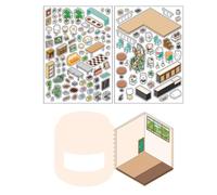 Set di adesivi per ambienti interni, libro della stanza con adesivi per | Planners Decor, Art Craft per creare i propri adesivi per la casa per adulti e bambini