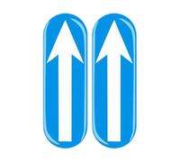 Set Di Adesivi Per Auto - Segno Di Nota Freccia Direzionale, Adesivo Per Driver Per Principianti | 2 Pezzi Di Adesivi Di Posizionamento Per Interni Della Porta, Etichette Di Auto Interne Decorative Pe