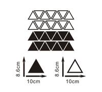 Set di adesivi per auto triangolari equilatterici da 28 pezzi | Decalcomanie in vinile stile competizione sportiva | Impermeabile e resistente ai raggi UV | Vestibilità universale f