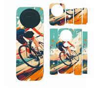 Set di Adesivi per Insta360 X5, PVC Full-copertura Sticker Decal Skin Decorazione Fai da te Accessorio per Insta360 X5 Accessori Fotocamera Sportiva (6)