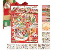 Set Di Adesivi Per Scene In Miniatura - Decalcomanie di Paesaggi Cartoon - Decalcomanie Per Scrapbooking Natalizio In Blocco,Per Vetro e Legno e Carta e Bambini e Soggiorno e Camera Dei Bambini e Prog