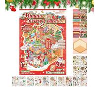 Set Di Adesivi Per Scene In Miniatura, Decalcomanie Natalizie, Decalcomanie Natalizie Per Scrapbooking Di Mobili, Per Vetro e Legno e Carta e Bambini e Soggiorno e Camera Dei Bambini e Progetto Fai Da