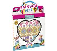 Set di adesivi Rainbow Pets - Graziosi adesivi a forma di animale arcobaleno, re