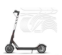 Set di adesivi riflettenti per corpo scooter elettrico, materiale in PVC per parti Xiaomi per M365, migliora la visibilità notturna e la sicurezza con più opzioni di colore 36 x 28 cm (bianco)