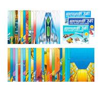 Set Di Aerei Folding Art - 24,5x17,5x0,6 Cm 128 G, Materiale Leggero, Pacchetto Modello Di Volo Pieghevole, Potenziamento 'immaginazione Creativa | Funzione Domestica Per Interni Ed Esterni, Compl