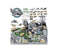 Set di aerei militari giocattolo per bambini con 11 veicoli, 7 caccia e soldati. Regalo ideale per bambini dai 3 agli 8 anni.
