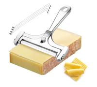 Set di affettatrice per formaggio in filo di acciaio inossidabile, regolabile, con 4 fili di ricambio, raschietto per burro 304, utensile da cucina