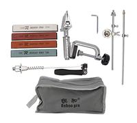 Set di affilacoltelli ad angolo fisso per affilare i coltelli professionale con asta a sfera in metallo con kit di pietre per affilare a grana 120 320 600 1500 per cuochi di