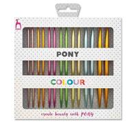 Set di Aghi Intercambiabili Pony Colour 14cm 3-7mm a Pois