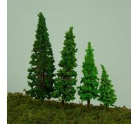 Set di alberi da 40 pezzi per diorama ferroviario paesaggistico campi di guerra e progetti espositivi con struttura a rami dettagliata (H 4,5 cm)