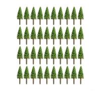 Set di alberi in plastica per modellini di treni, diorama, paesaggio, costruzione, wargaming, tavolo, terreno e lavori paesaggistici ispirati al bonsai (H 3,5 cm)