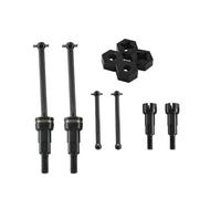 Set di albero motore anteriore e posteriore in metallo con adattatore esagonale RC parti di aggiornamento per ARRMA 1/14 Mojave GROM Brushless spazzolato RC Car (nero)