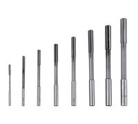 Set di alesatori per serraggio HSS 8 pezzi, utensile per alesatura a macchina, fresa a codolo cilindrico 3/4/5/6/7/8/9/10 mm per la lavorazione dei metalli, alesatore in acciaio