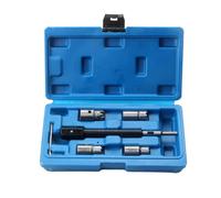 Set di alesatori professionali per sedili di carburanti, struttura in acciaio resistente, per meccanici, fai da te, riparazione automobilistica, officina, iniettore, kit alesatore sedile
