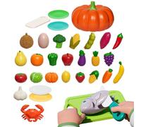 Set di alimenti da gioco per la cucina dei bambini, giocattolo educativo con zucche artificiali, giocattolo di ruolo, per negozi scolastici, negozi alimentari, fattoria, carrello della spesa, shopping