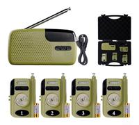 Set di allarme per abboccata da pesca, compatibile con canne da mare, portata del segnale wireless 500 m, funzionamento a canale indipendente