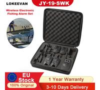Set di allarme per morso di pesca 4 pezzi LED Indicatore di morso per pesca alla carpa + ricevitore con cerniera Set di swinger per pesca con allarme sonoro digitale wireless