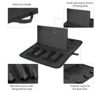 Set di allarmi a morso LED e swing con aste regolabili e borsa porta attrezzi