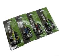 Set di allarmi di abboccata a LED con clip regolabile, perfetto per pesca alla carpa, con 4 bobine illuminate per avvisi immediati (4 colori)