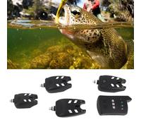 Set di Allarmi per Abboccata da Pesca Regolabili da 4 Pezzi con Avviso Luminoso a LED per la Pesca Notturna, Plastica Leggera, Facile da Trasportare