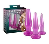 Kit 3 plug Anali Training Set purple anal