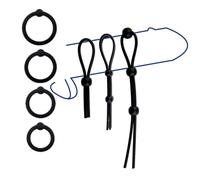 Set Di Allenamento Con Pesi Da Uomo In Silicone A 7 Pezzi, Tre Corde Elastiche Con 4 Anelli Di Allenamento Resistenza