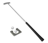 Set di allenamento da golf con putter, 2 palline, porta porta in legno, borsa portaoggetti, lega di alluminio per destrimani
