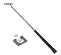 Set di allenamento da golf con putter, 2 palline, porta porta in legno e custodia, utile per destrorsi