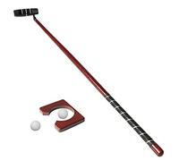 Set di allenamento da golf con putter, palline, porta porta in legno e borsa portaoggetti, utile per destrorsi