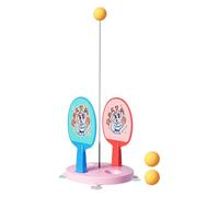 Set di allenamento da ping pong - ABS base media 18 cm altezza 1 m | kit da ping pong kit interattivo con asta morbida elastica, sviluppo delle abilità, gioco in fami