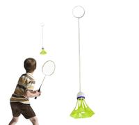 Set di allenamento per badminton portatile incandescente elastico Badminton | Attrezzatura portatile di addestramento di badminton di posizionamento sicuro per le pratiche di rimbalzo da solo