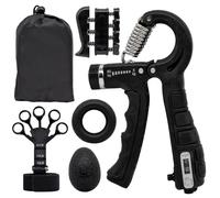 Set di Allenatori per La Forza Delle Dita, Allenatori Regolabili per La Presa, Dispositivo di Allenamento per Le Dita Dell'Avambraccio, Anello di Allenamento e Palla per La Riduzione Dello Stress.
