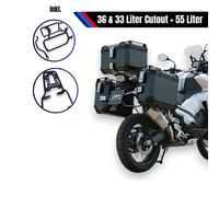 Set Di Alluminio E Supporti Nero Per Honda X-ADV 750 55L 36L 33L Cutout