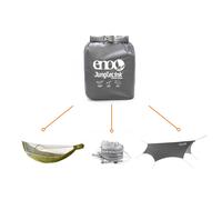 Set di amache JungleLink con telo, zanzariera e cinghie per alberi Helios grün