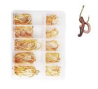 Set di ami da pesca in acqua salata | Ami affilati per in acciaio al carbonio - e attrezzature per la pesca del pesce persico, luccio, salmone, muschio, lucioperca, carpa, a