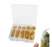 Set Di Ami Da Pesca In Acqua Salata - Attrezzatura Da Pesca In Acqua Salata Da 100 Pezzi, Assortimento Di Ami Da Pesca | Ami Per Pesce Gatto In Acciaio Ad Alto Tenore Di Carbonio Per Mangiare La Spigo