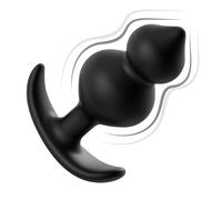 Set di anal plug in silicone con sfere di peso dilatatori analdildo in pezzi per principianti include butt plug e stimolatore prostatico gioco erotico flessibile per coppie solo