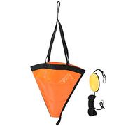 Set di Ancoraggio per Barche, 24 Pollici Drift Sock Sea Anchor Drogue, Ancora per Impieghi Gravosi con Punto Galleggiante Ancora Leggera e Compatta per Yacht, Gommone, Kayak, Barca a Motore(Arancia)
