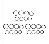 Set di anelli adattatori step-up da 24 pezzi, include 49-52 mm, 52-55 mm, 55-58 mm, 58-62 mm, 62-67 mm, 67-72 mm, 72-77 mm, 77-82 mm - Nero