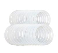 Set di anelli con coperchio in silicone da 10 pezzi, set di ricambio ermetico per inscatolamenti, anelli in a bocca larga | Materiali di buona qualità per conservare la freschezza degli alimenti